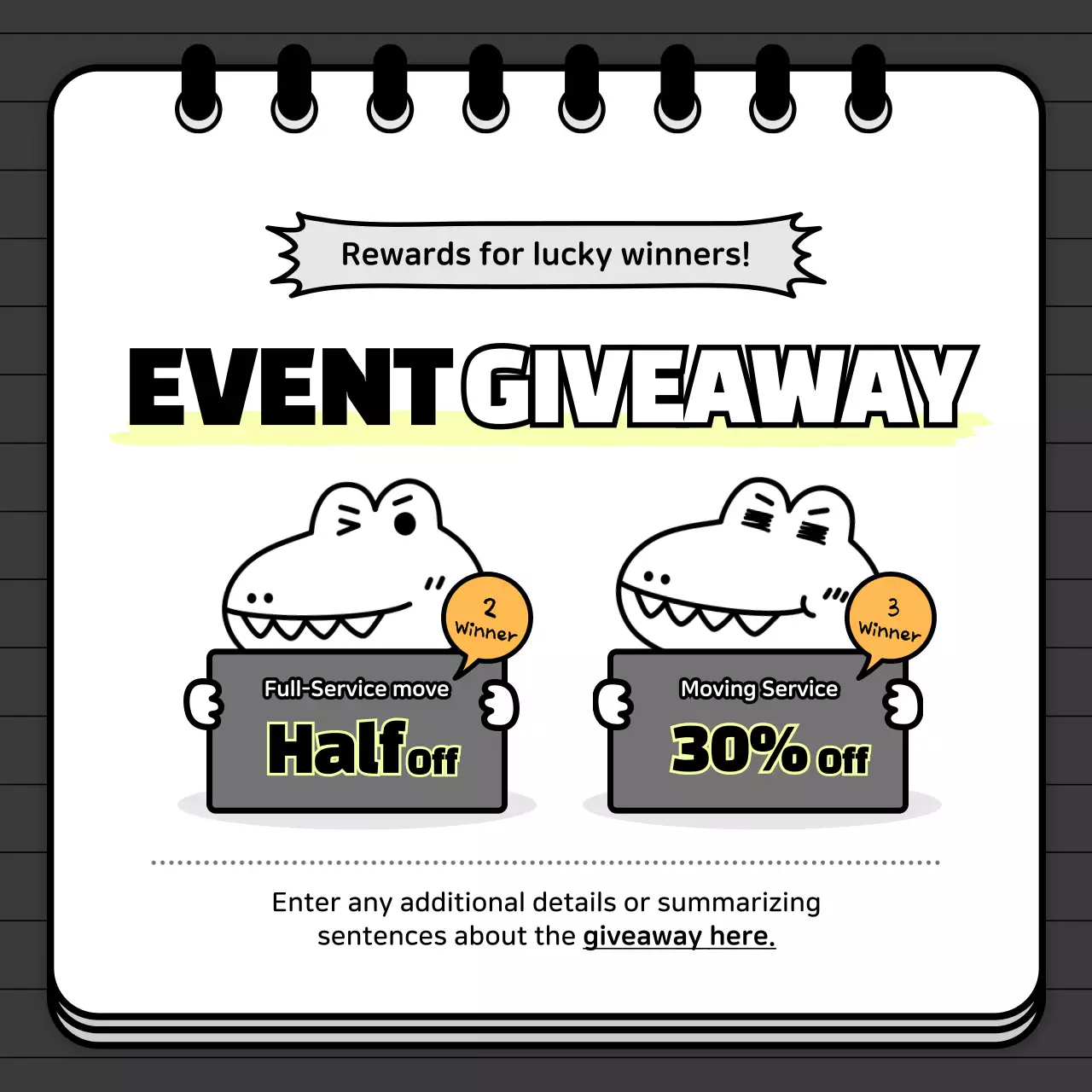 White Modern Service Promotion Instagram Carousel