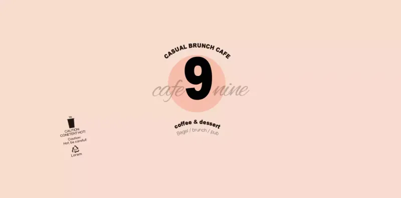 For a simple and unique concept cafe in pink and black