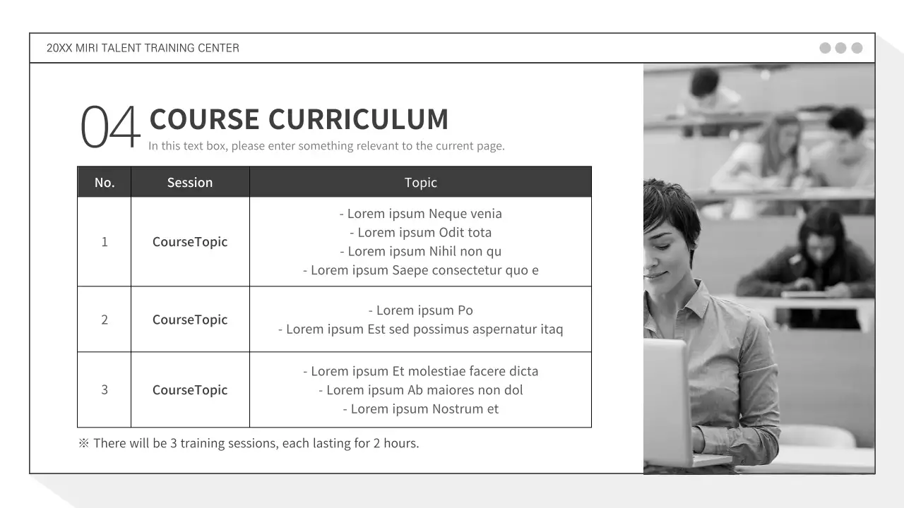 Grayton's corporate customized training program proposal business proposal PPT