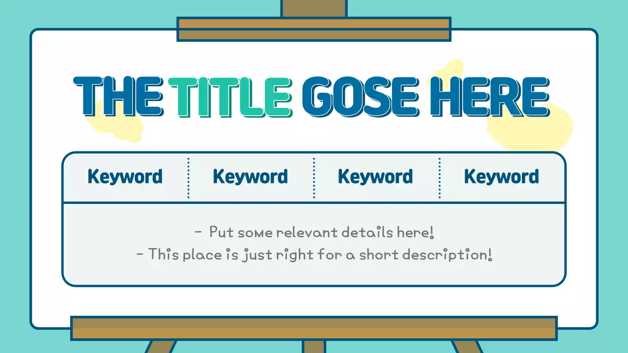 Teal Playful Art Guide Presentation