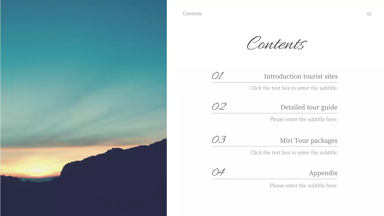 Teal Elegant Travel Guide Presentation
