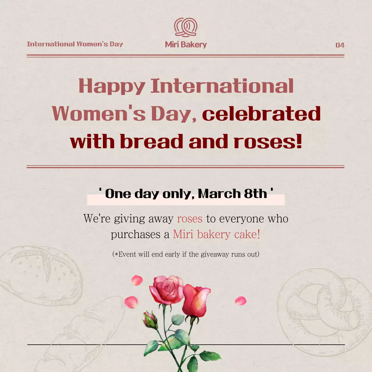 Beige Traditional Celebration Announcement Instagram Carousel