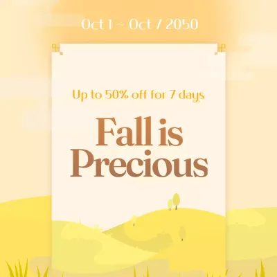 Yellow Minimal Sale Promotion Social Media Post