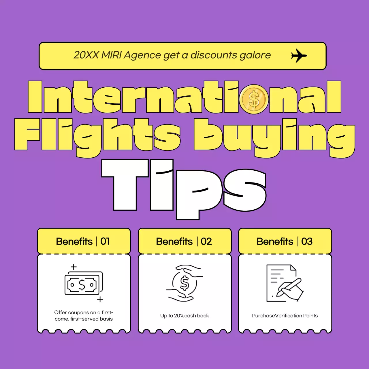 Purple Modern Travel Promotion Social Media Post