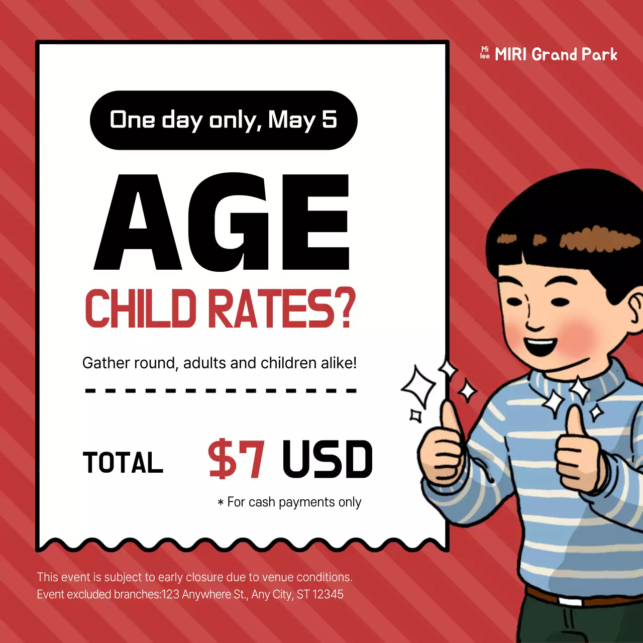 Red Retro Event Promotion Instagram Post