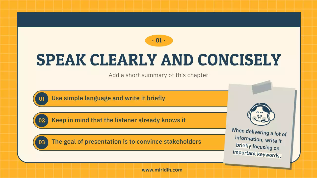 남색과 노랑의 레트로한 설득력을 높이는 ppt구성 발표자료