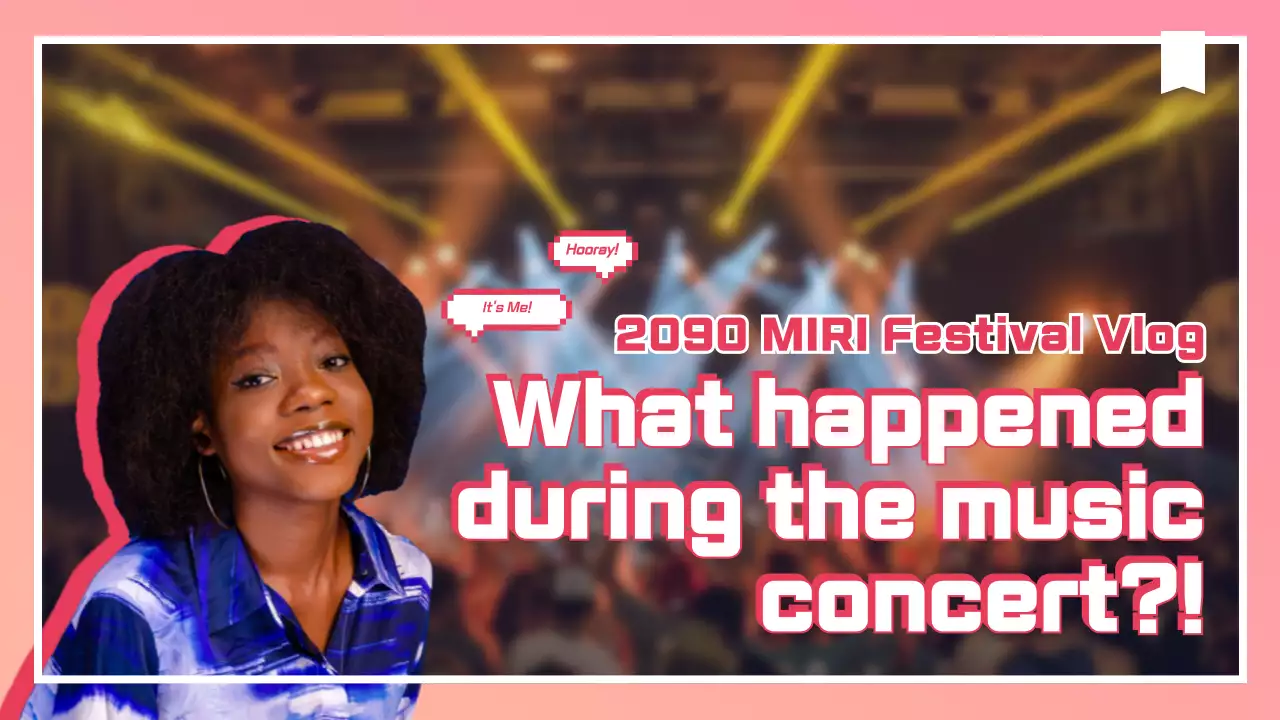 Pink Trendy Festival Vlog YouTube Thumbnail