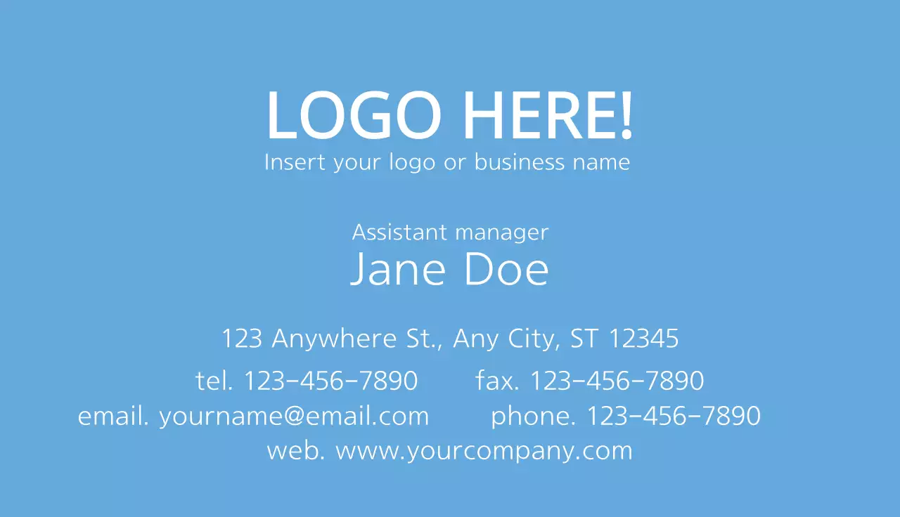 Simple business cards
