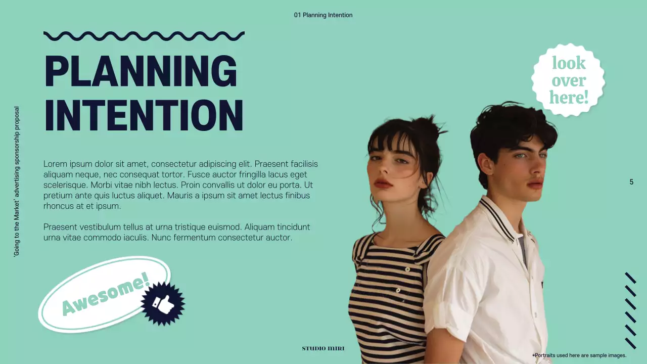 Yellow Modern Film Proposal Presentation