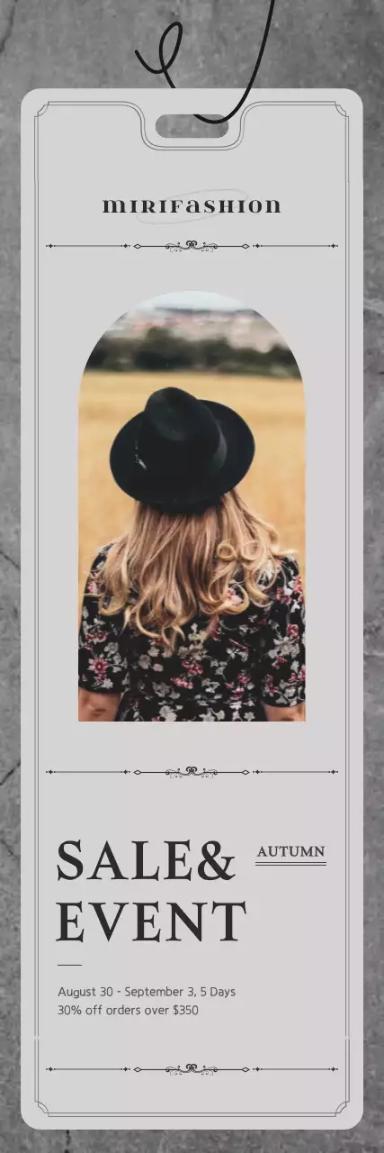 Banner de promoção de moda moderna cinza