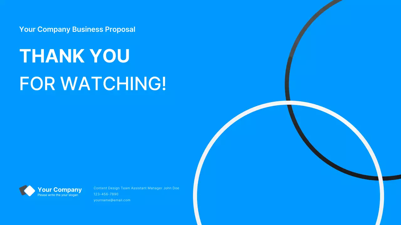 Corporate report with a modern gradient style in blue and white