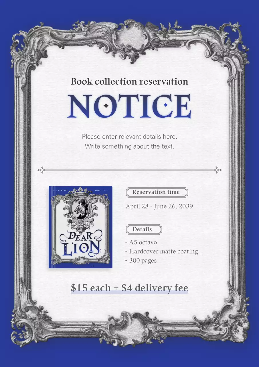 A guide to web novel collections with vintage illustrations in blue