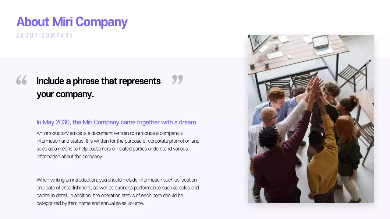 Purple Modern Business Presentation