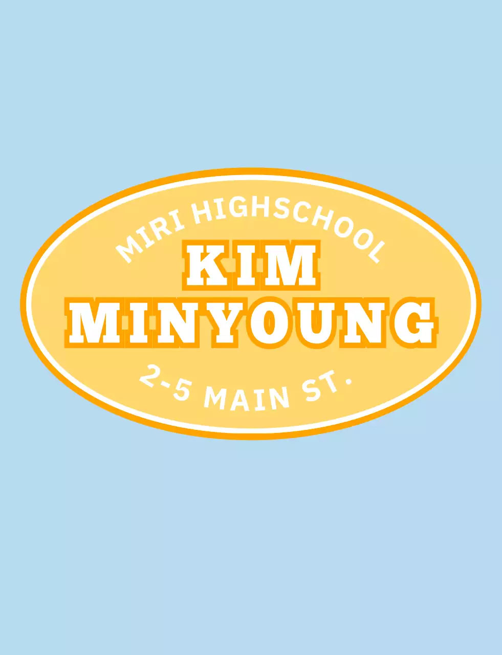 Sky Blue Pastel School Organization T-Shirt