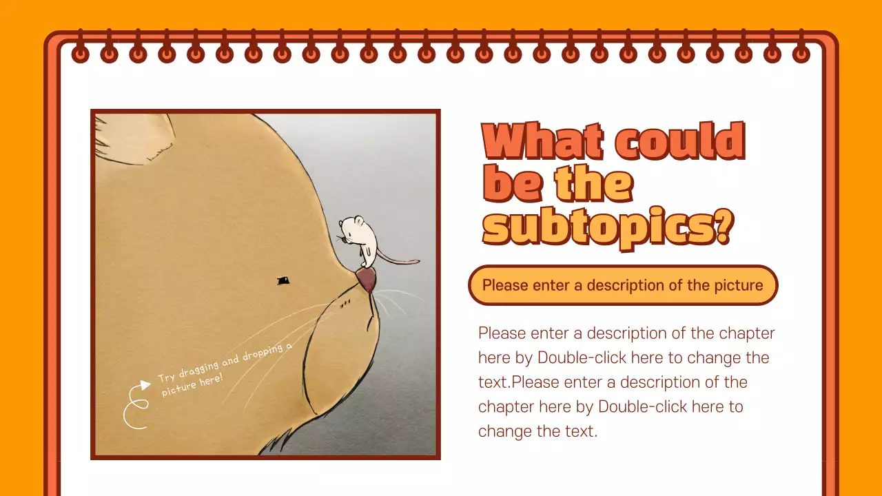 Orange Retro School Guide Presentation