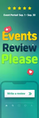 Banner de promoção de evento moderno verde