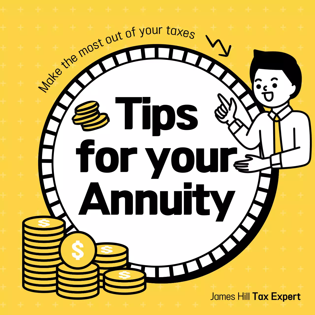 Yellow Simple Finance Guide Instagram Carousel