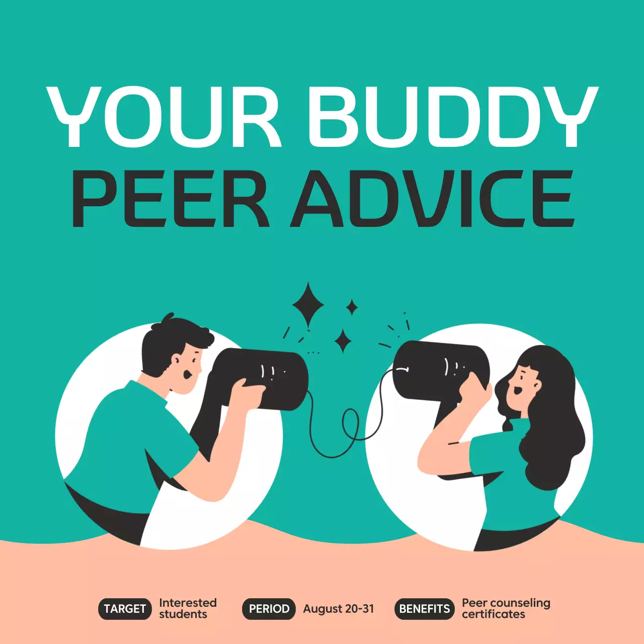 Teal Modern Advice 프로모션 인스타그램 게시물