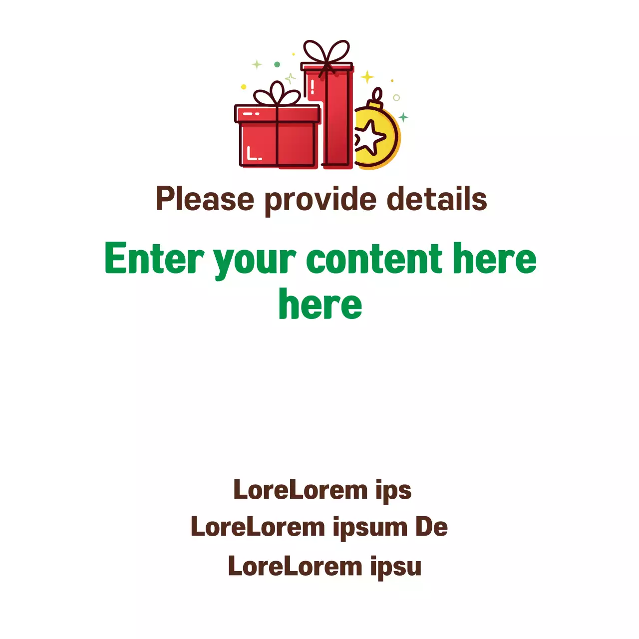 Red Simple Gift Announcement Banner