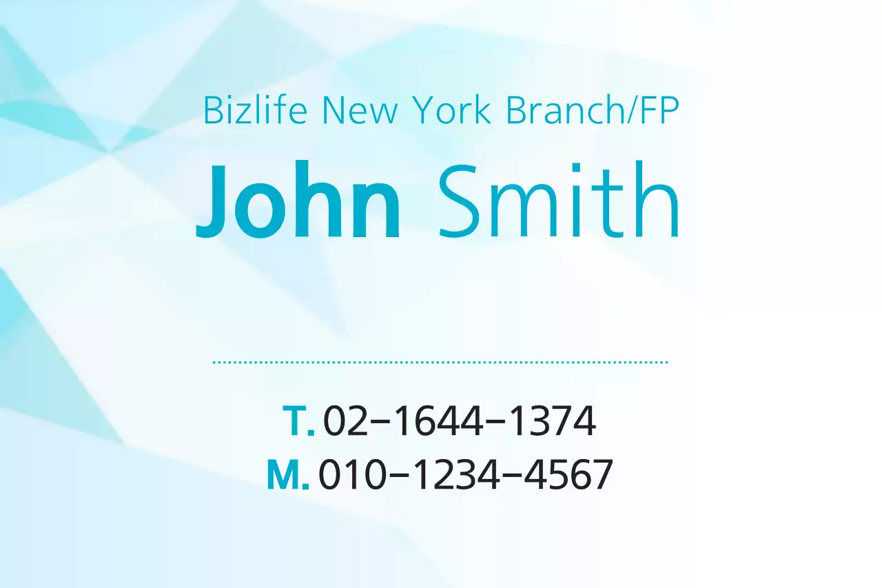 Banner de cartão de visita azul limpo