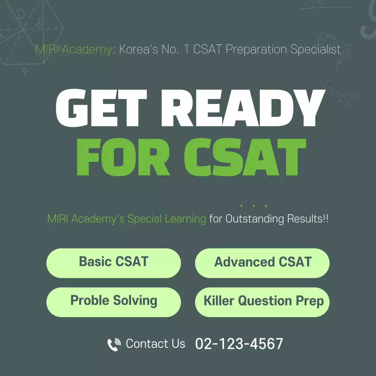 Green Modern Csat Promotion Instagram Post