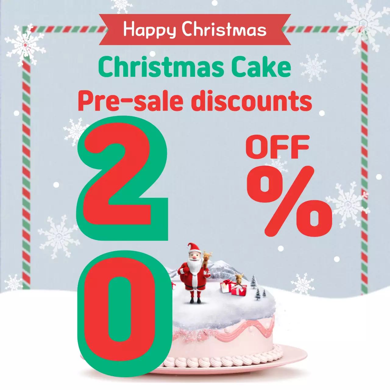 Biểu ngữ quảng cáo bánh lễ hội màu đỏ