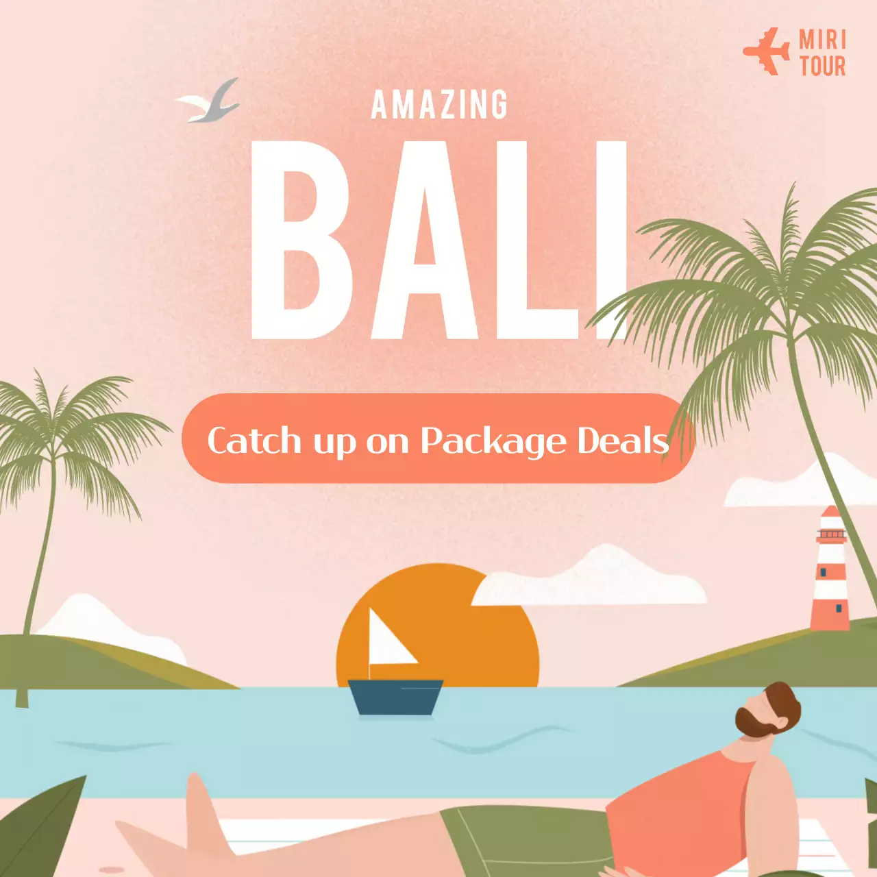 코럴 트로피컬 트래블 프로모션 인스타그램 캐러셀