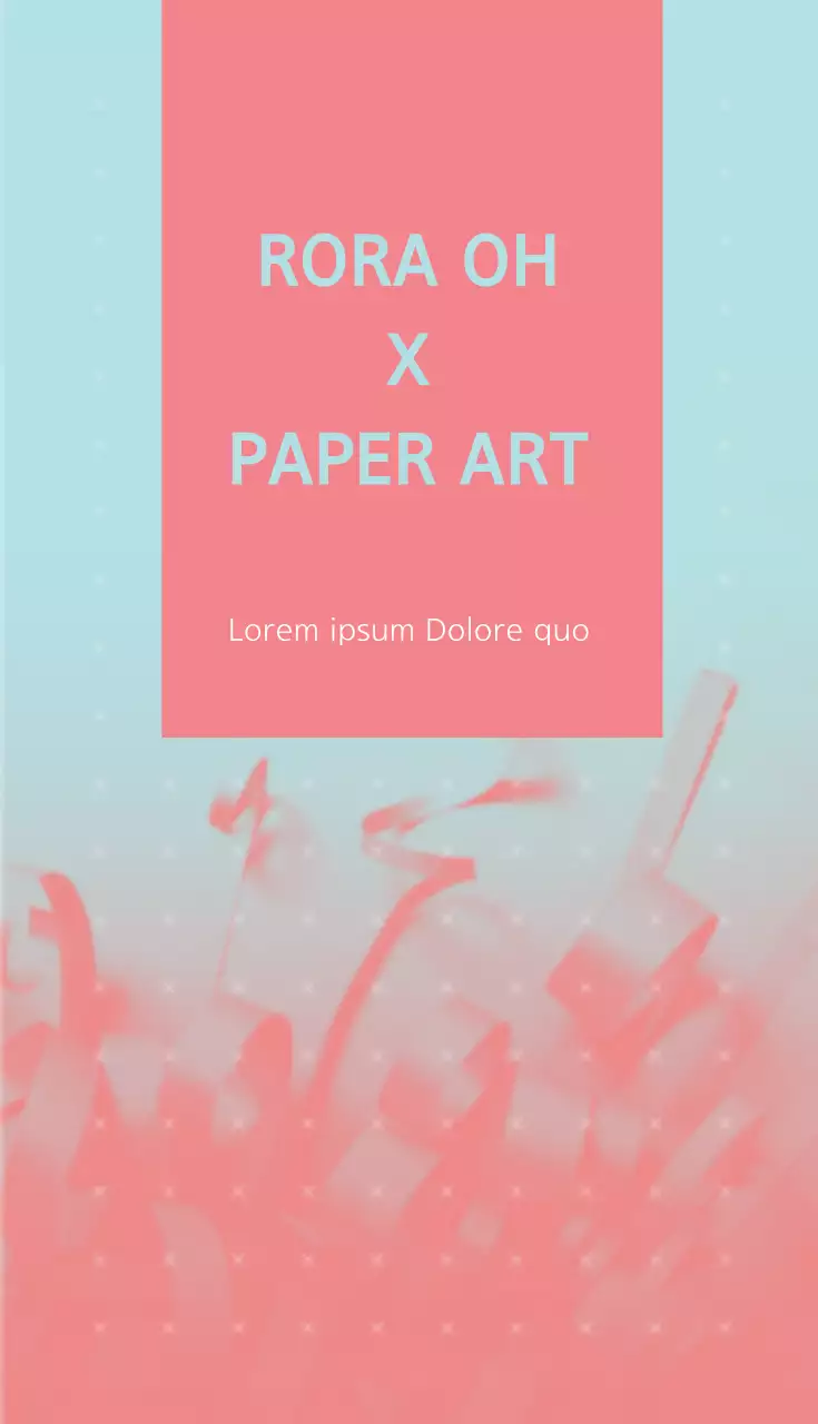 Cartão de visita de promoção de arte moderna Coral