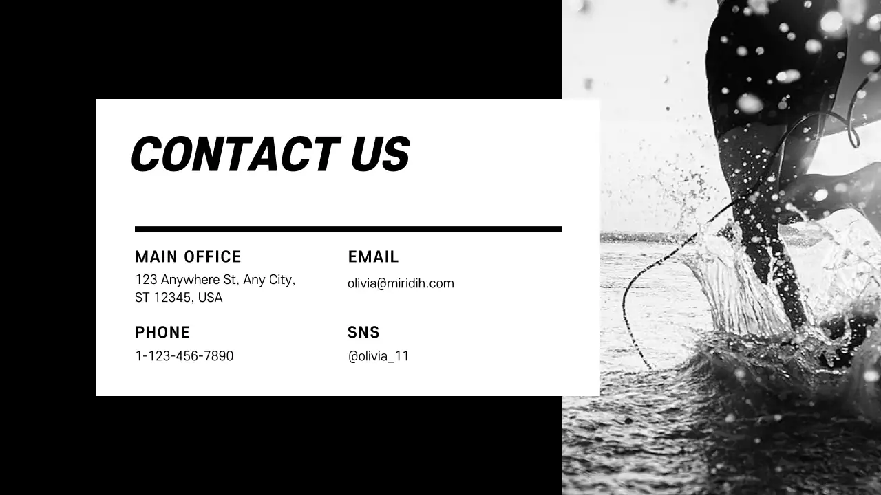 Black Simple Surfing Presentation