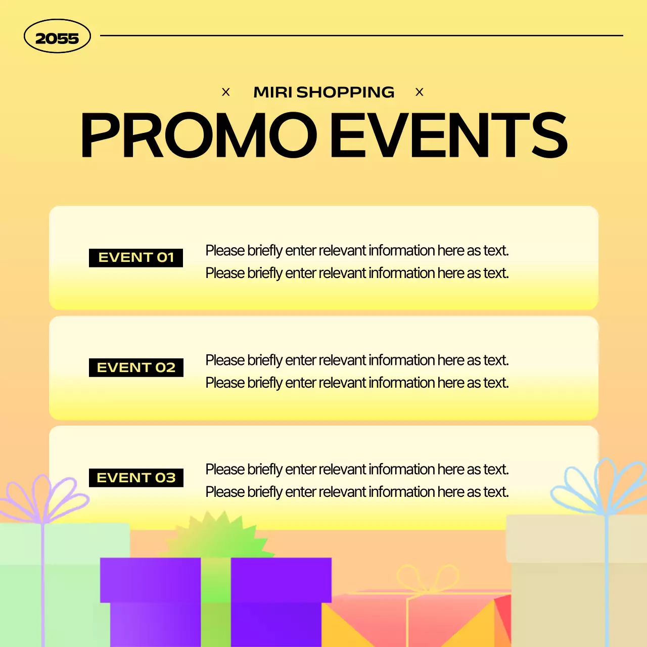Yellow Modern Celebration Announcement Instagram Carousel