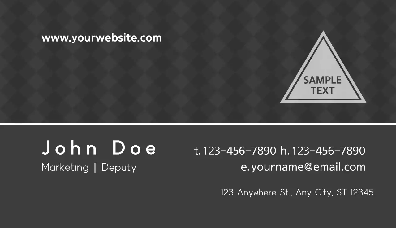 Design a dark-toned business card
