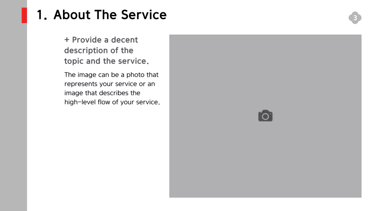 흑백의 단순한 구성의 서비스 실적과 전략, 예측 보고서