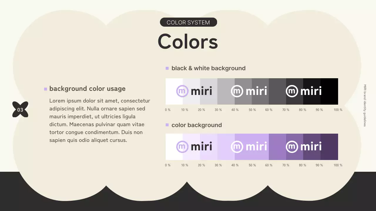 Branding your logo with trendy shapes accented with black and violet colorsRules of thumb