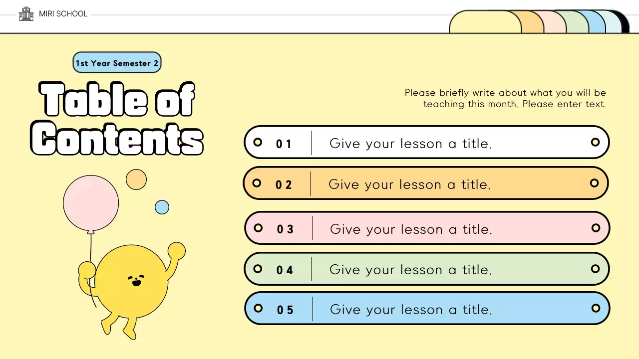 Yellow Playful Education Presentation