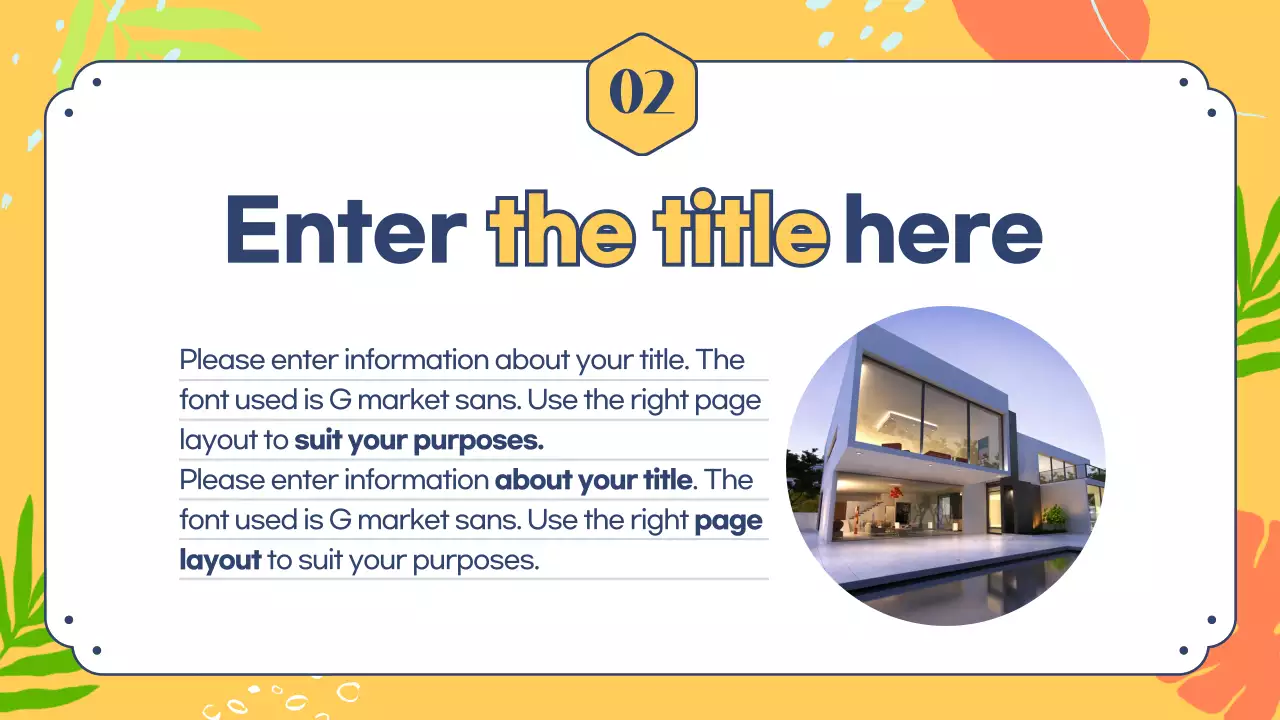 Colorful Tropical City Newsletter Presentation