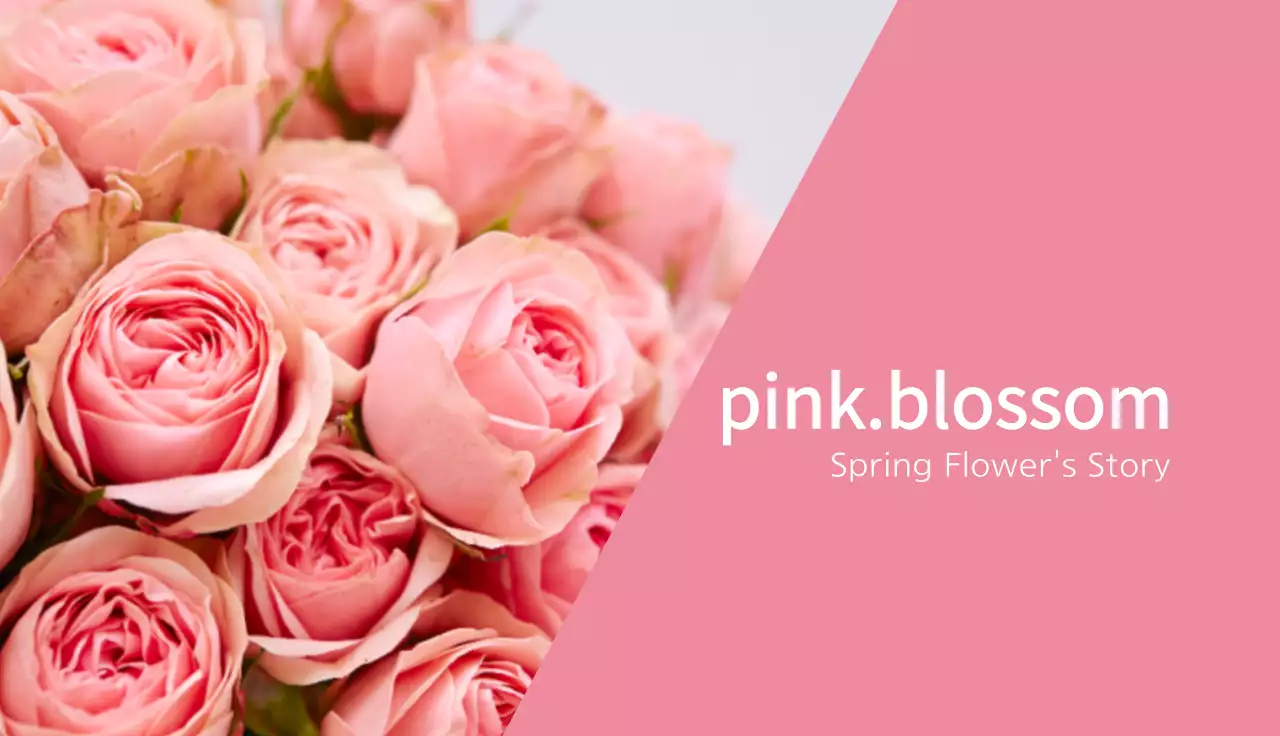 Pink Elegant Florist Business Card