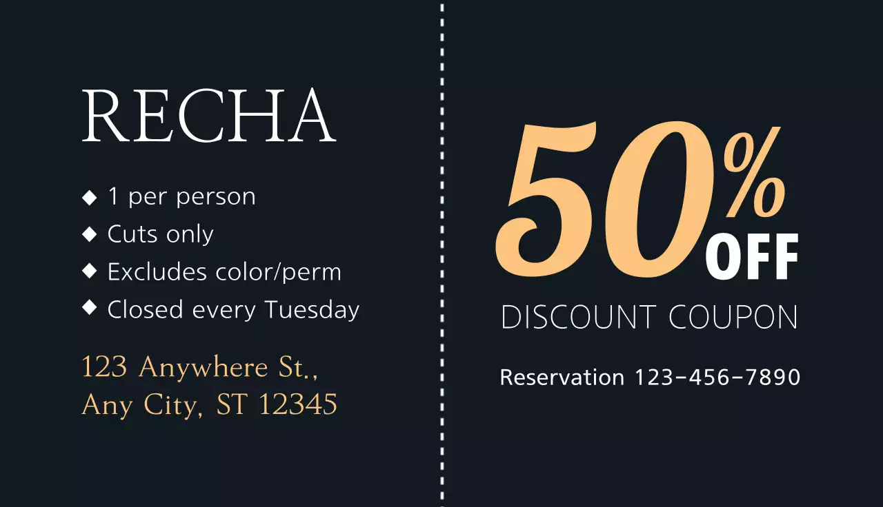 Black Modern Discount Promotion Business Card