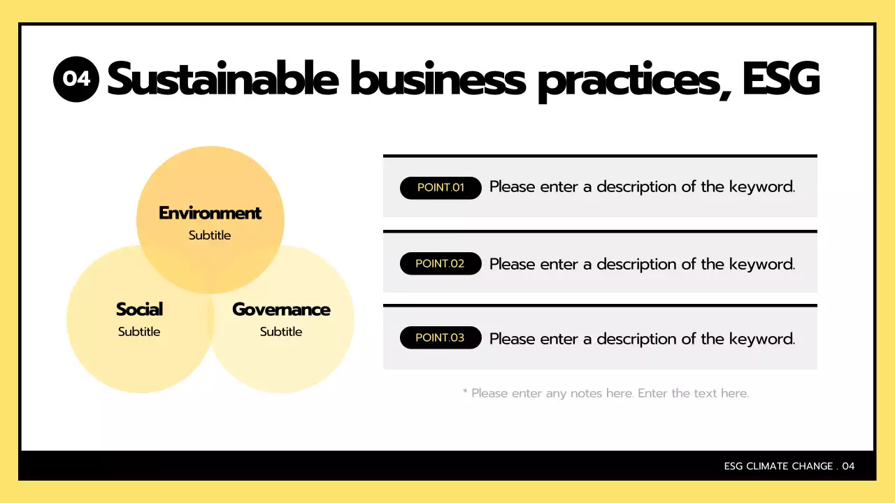 Yellow Modern Climate Presentation