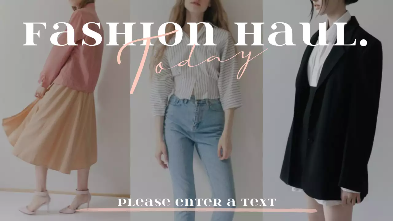 Fashion Howl Photo Layout in Gray Coral Pink