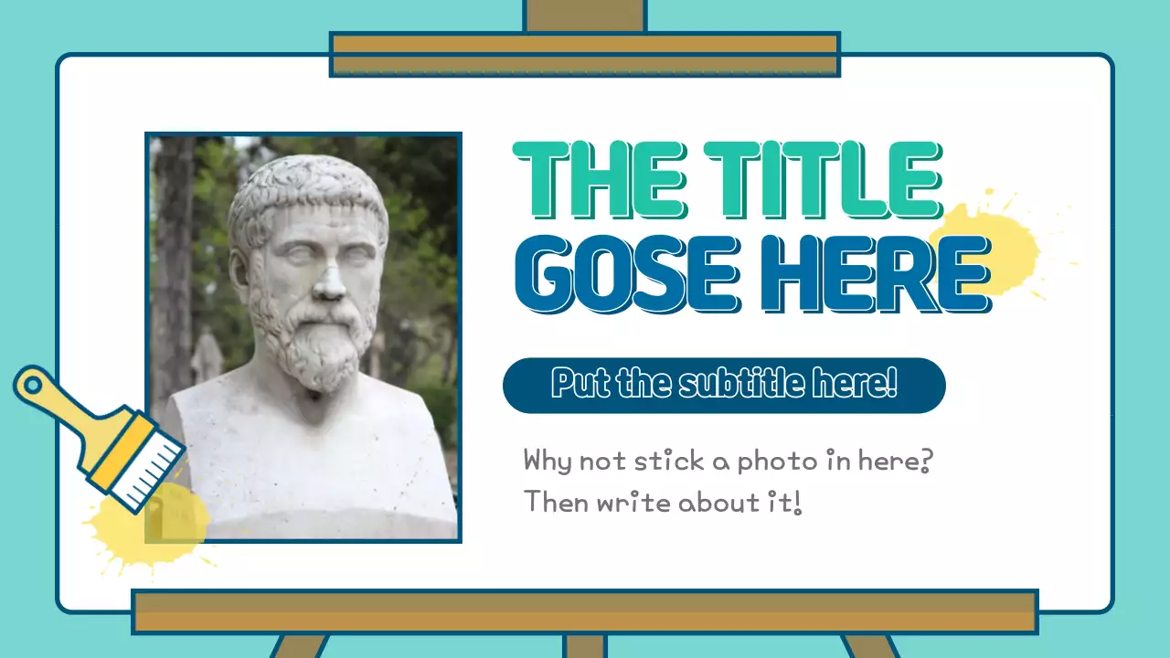 Teal Playful Art Guide Presentation