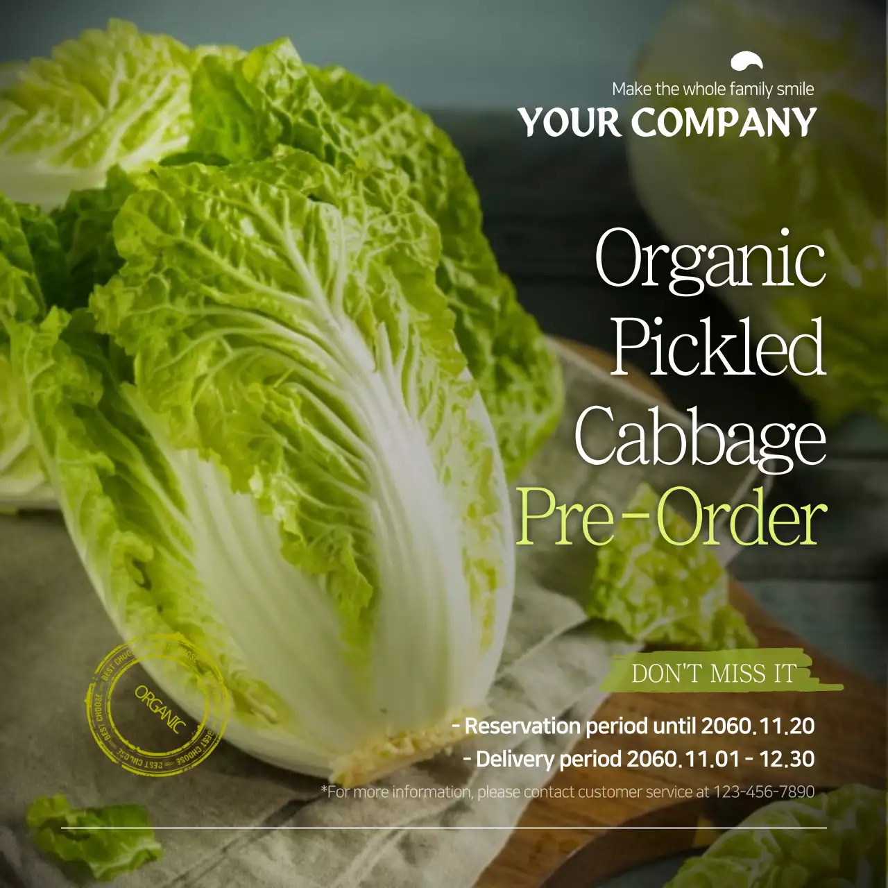 Green Modern Food Promotion Instagram Post