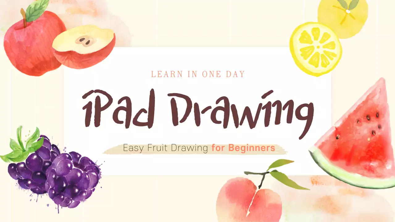 Beige Artistic Drawing Course YouTube Thumbnail