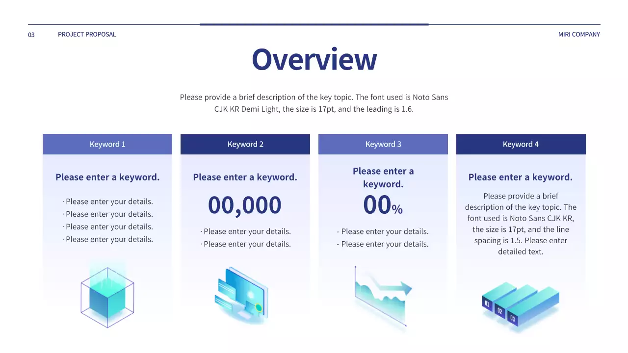 Blue Modern Project Proposal Document Presentation