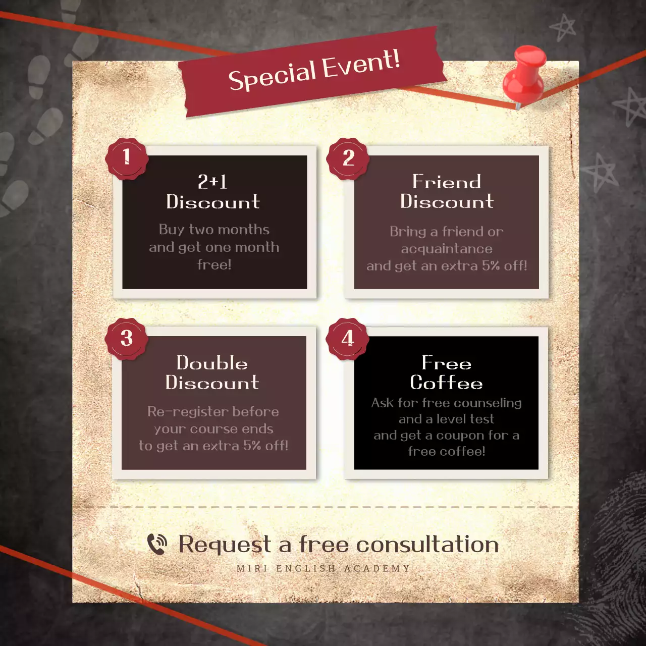 Beige Vintage Mystery Guide Instagram Carousel