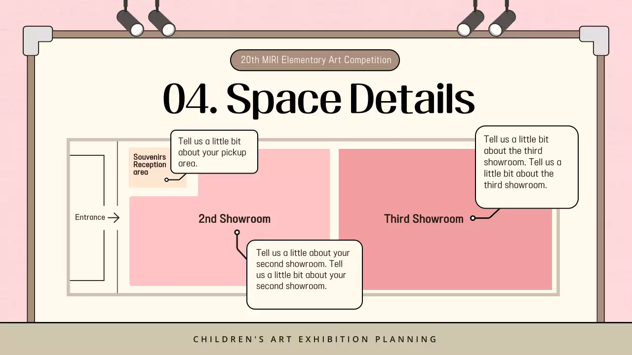 Beige Modern Art Exhibition Guide Presentation