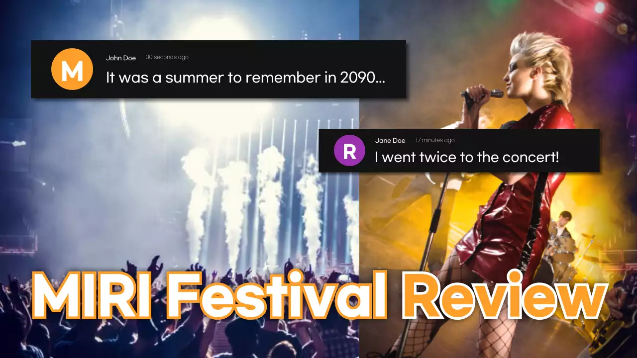 Orange Trendy Festival Review YouTube Thumbnail