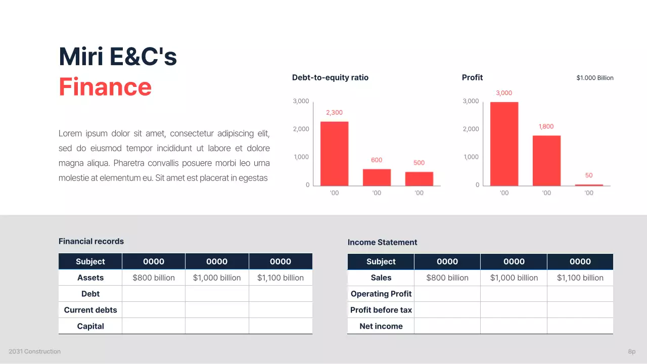 Navy Modern Business Presentation