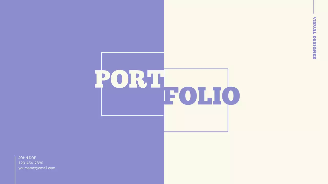 Purple Modern Design Portfolio Presentation
