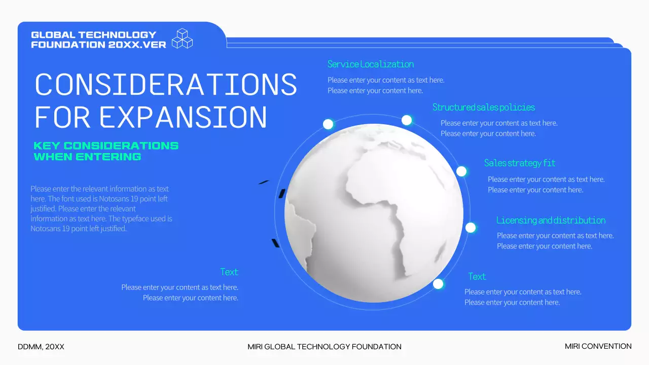 블루 모던 마켓 전략 프레젠테이션
