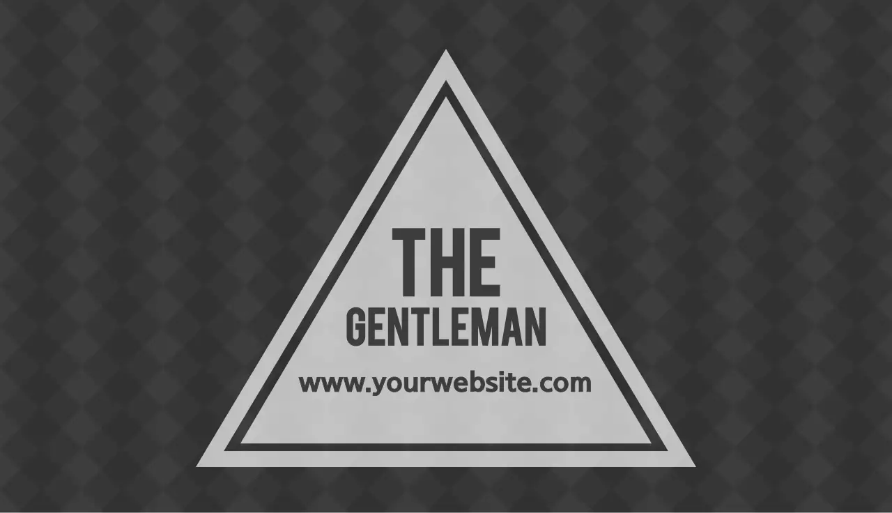 Design a dark-toned business card